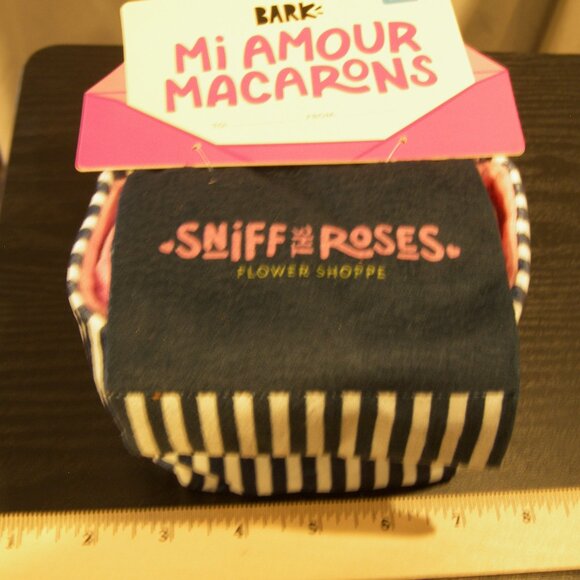 Bark Mi Amour Macarons Dog Toy in Black and Pink - Picture 2 of 6